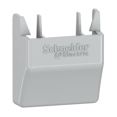 Szary element plastikowy firmy Schneider Electric, prawdopodobnie osłona lub część urządzenia elektrycznego.