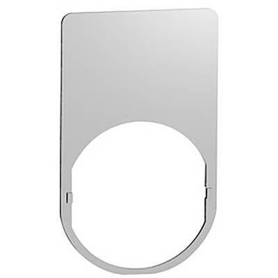 Szary adapter filtracyjny o prostokątnym kształcie podstawy z okrągłym wycięciem w dolnej części.