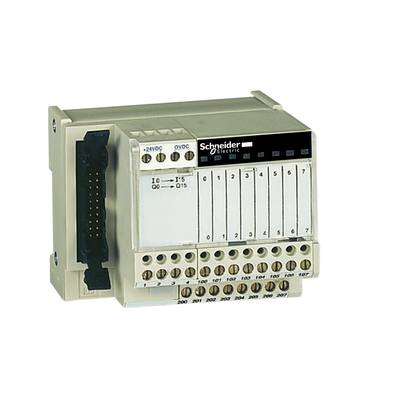 Małe urządzenie sterujące firmy Schneider Electric z wieloma zaciskami przyłączeniowymi do automatyzacji przemysłowej.