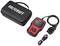 Diagnoskop OBD2 VOLTCRAFT do diagnostyki samochodowej z przewodem i etui. Główne funkcje obejmują odczyt kodów błędów.