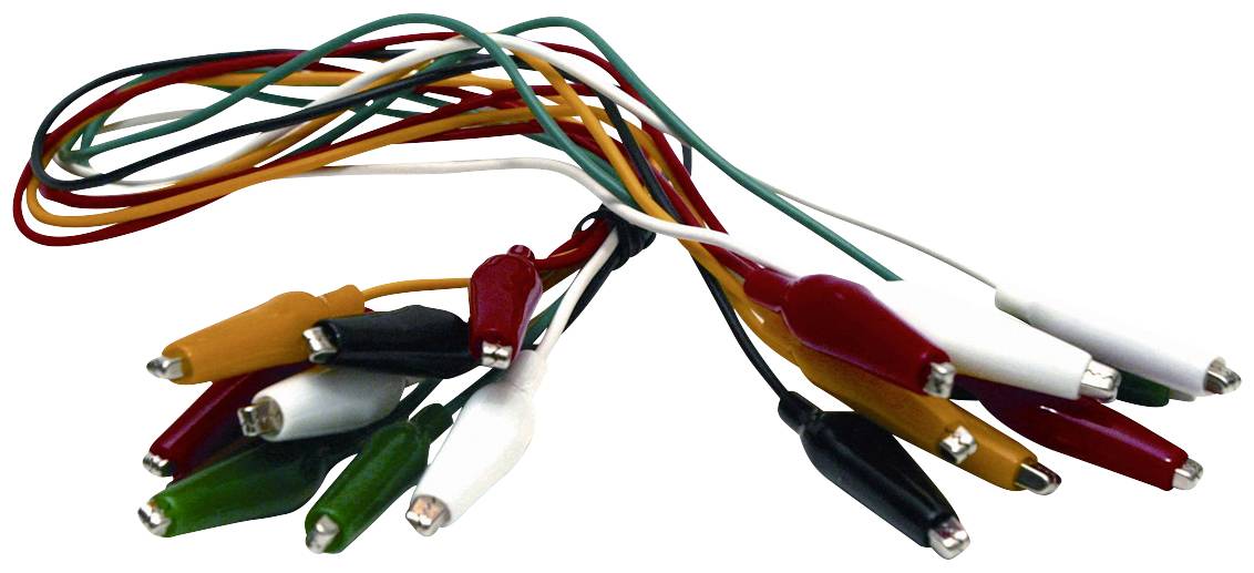 Набір вимірювальних проводів Mueller Electric BU-00285 46 см Чорний, Червоний, Жовтий, Зелений, Білий 1 комплект