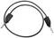 Czarny kabel z wtyczkami bananowymi na obu końcach, często stosowany do połączeń elektrycznych w urządzeniach elektronicznych.