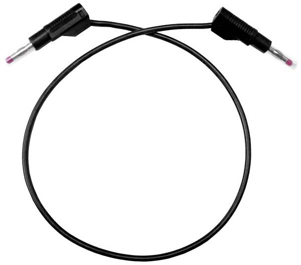 Mueller Electric BU-P4911B-12-0 Przewód pomiarowy złącze męskie bananowe złącze męskie bananowe 0.3 m czarny 1 szt.