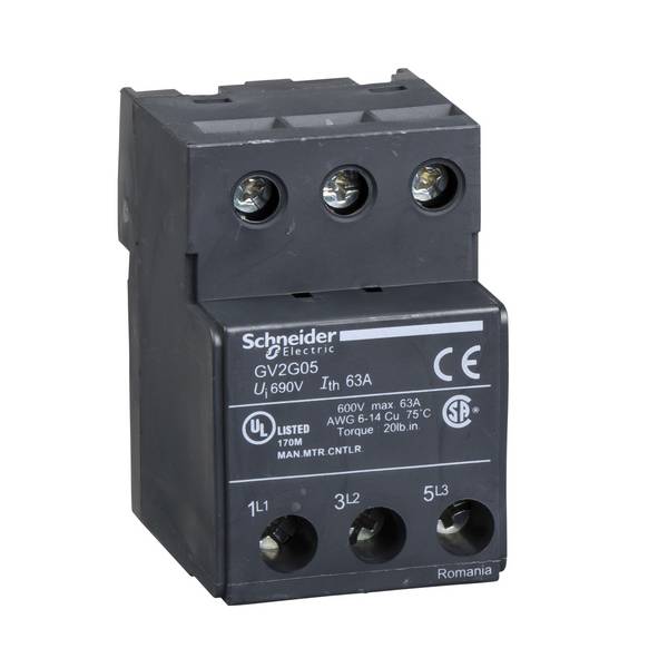Schneider Electric GV2G05 Blok przyłączeniowy do szyn zbiorczych Jednostka łącząca           1 szt.