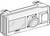 Rysunek techniczny kamery samochodowej z wyświetlaczem i obiektywem kamery, przedstawiający szczegóły obudowy oraz możliwości montażu.