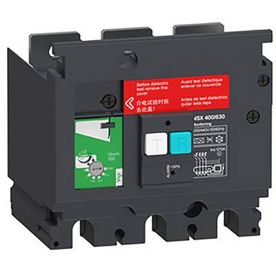 Urządzenie elektryczne z wieloma przełącznikami i przyciskami, z czerwoną naklejką ostrzegawczą w różnych językach na górnej powierzchni.