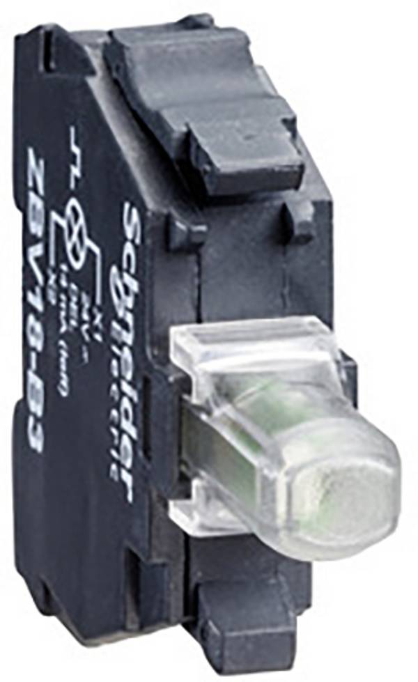 Schneider Electric ZBV18B1 Oprawka lampy z białym modułem LED, 24V, do elementu przedniego. Ø22, z przyłączem śrubowym            5 szt.