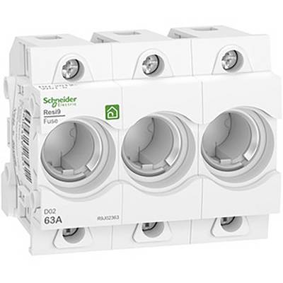Trójbiegunowy rozłącznik izolacyjny firmy Schneider Electric z gniazdami bezpiecznikowymi. Przeznaczony do stosowania w elektrycznych szafach rozdzielczych.