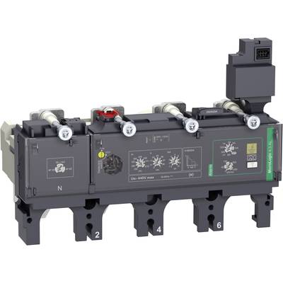 Elektroniczny komponent budowy aparatury z wieloma przyłączami i elementami sterującymi, zilustrowany symbolami technicznymi i numeracją.