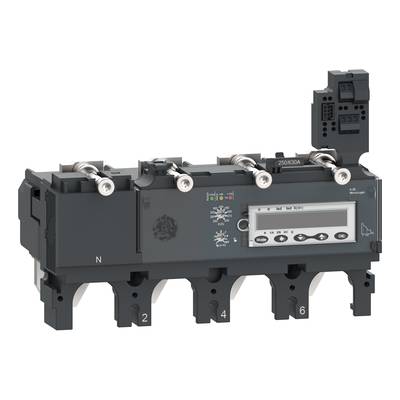 Elektryczna tablica rozdzielcza z automatycznym przełącznikiem transferowym, wyposażona w cyfrowy wyświetlacz do sterowania i monitorowania dystrybucji energii elektrycznej.
