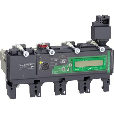 Elektroniczny rozłącznik obciążenia z wyświetlaczem cyfrowym i przyciskami sterującymi, odpowiedni dla napięć do 440V. Oznaczenia dla faz N, 2, 4, 6.