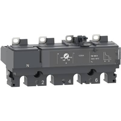 Szary elektryczny wyłącznik ochronny z czterema punktami przyłączeniowymi, oznaczony literą 'N' oraz cyframi '2', '4', '6'. Dyskretne symbole techniczne i liczby są widoczne.