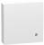 Biały metalowy skrzynkowy rozdzielacz elektryczny z jedną śrubą w dolnym prawym rogu, prawdopodobnie służący do zabezpieczenia elementów elektrycznych.
