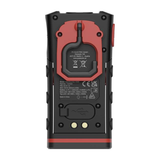 Ручний ліхтарик PC Electric PCE H500/1.800mAh USB-C 720500 500 лм
