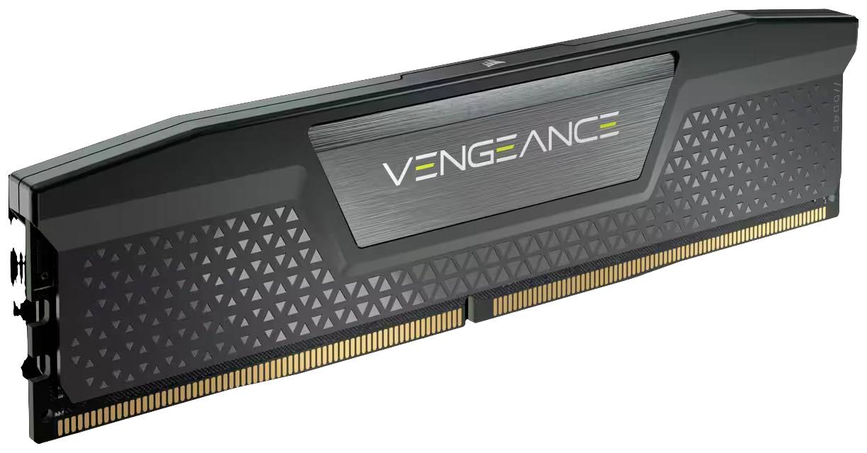 Moduł RAM z napisem 'Vengeance', znany z wysokiej wydajności i efektywności w komputerach.