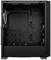 Pusta obudowa komputerowa z czarnym wnętrzem, otwartymi bokami i zamontowanymi wentylatorami. Na przedniej stronie widnieje oznaczenie 'Sharkoon'.