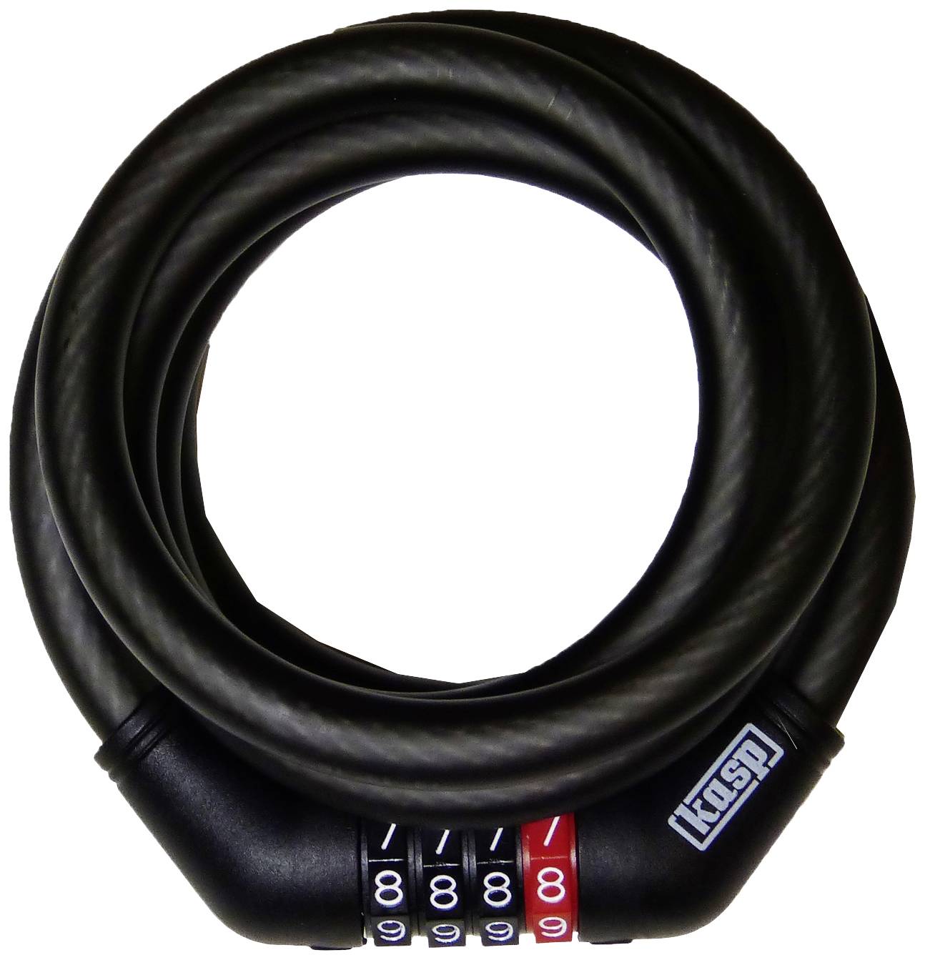 Велосипедний замок Kasp Cable, K4751215D, чорний, кодовий