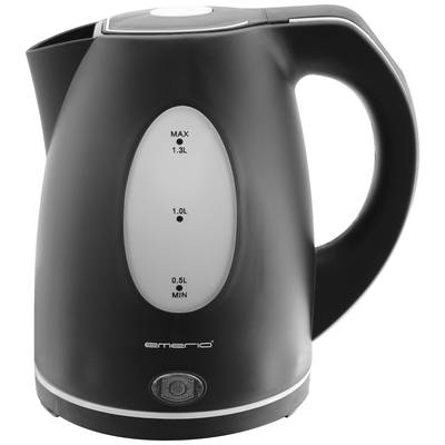 Czajnik bezprzewodowy EMERIO Wasserkocher, 2200 W, 1.3 l, czarny