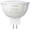Żarówka LED Philips Hue White Ambiance, przeznaczona do opraw GU10, oferuje sterowane białe światło w różnych odcieniach.
