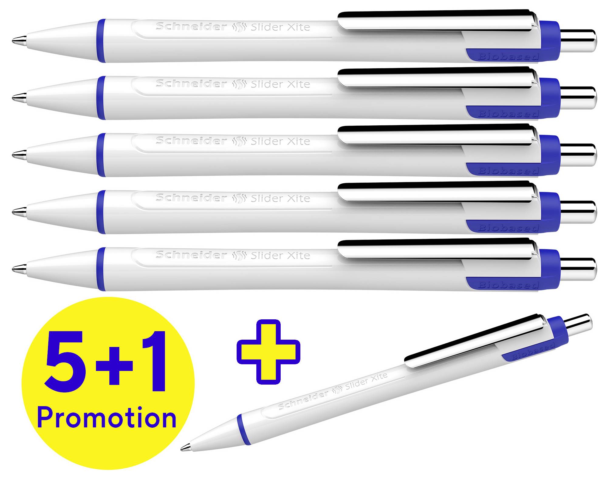 Schneider Schreibgeräte Slider Xite 133286 Ручка кулькова 1 мм Колір напису: синій 6 шт.