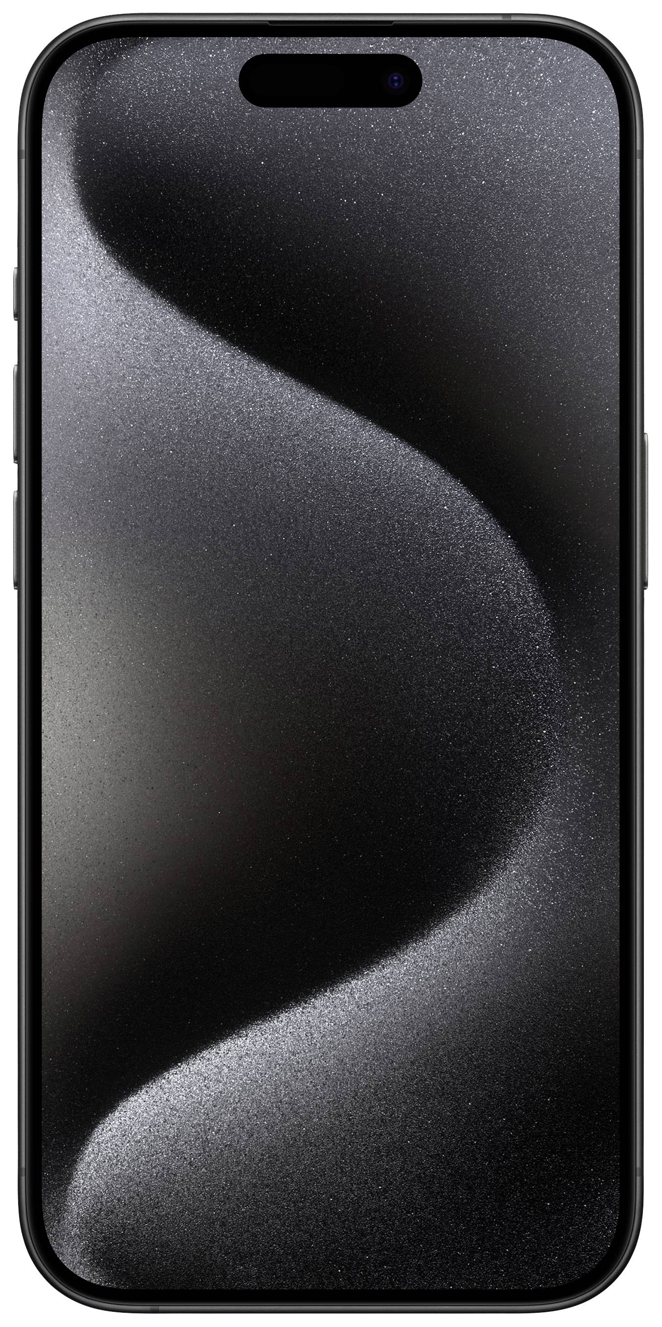 Smartfon o eleganckiej, czarnej obudowie z błyszczącym, zakrzywionym wzorem na ekranie.
