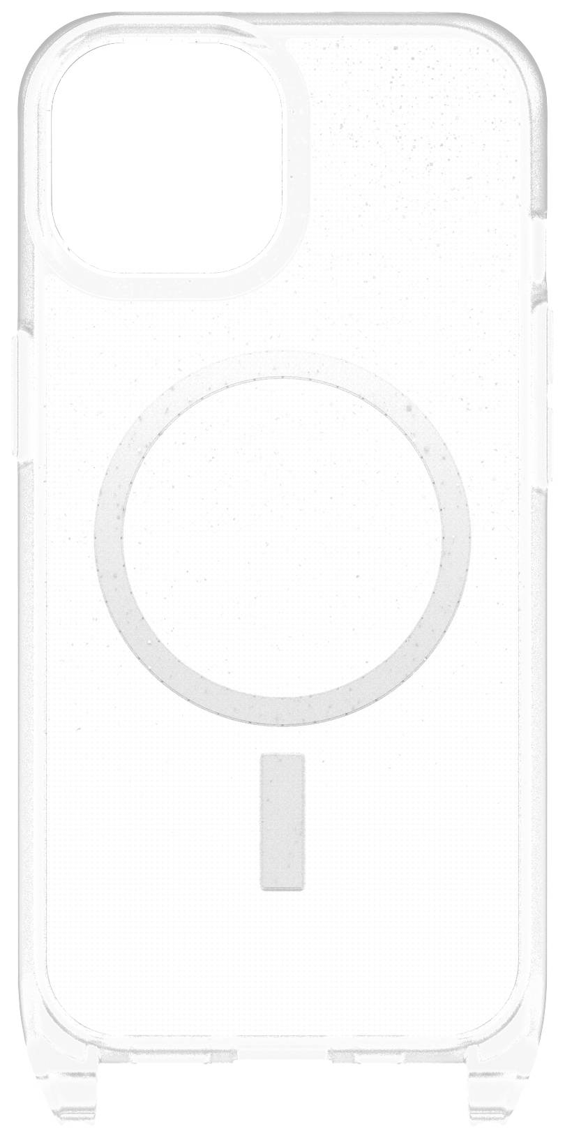 Przezroczyste etui na smartfona z zintegrowaną funkcją MagSafe.