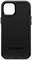Czarna obudowa na smartfona od OtterBox, o wytrzymałej konstrukcji, zaprojektowana przede wszystkim z myślą o ochronie i pochłanianiu wstrząsów.