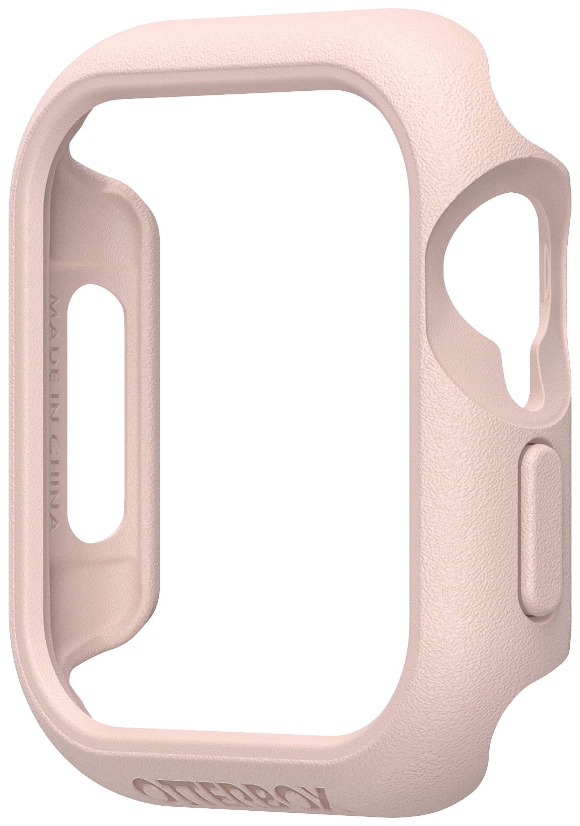 Różowe etui silikonowe do Apple Watch, które zapewnia ochronę boków i narożników. Jest lekkie i posiada precyzyjnie wycięte otwory.