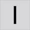Pojedynczy pionowy czarny pasek wyśrodkowany na jasnym szarym tle.