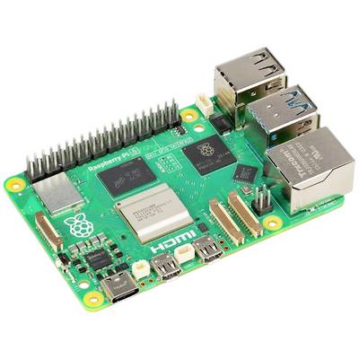 Płytka elektroniczna z gniazdem HDMI, portami USB i chipem BCM2711. Jest to Raspberry Pi 4, komputer jednopłytkowy.