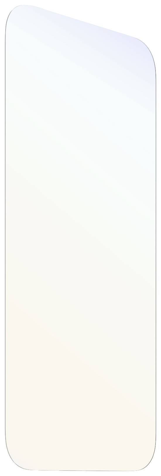 Pusty, pionowo zorientowany, zaokrąglony prostokąt na białym tle.