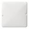 Biała, kwadratowa osłona, gładka i prosta, prawdopodobnie do gniazdek lub włączników.