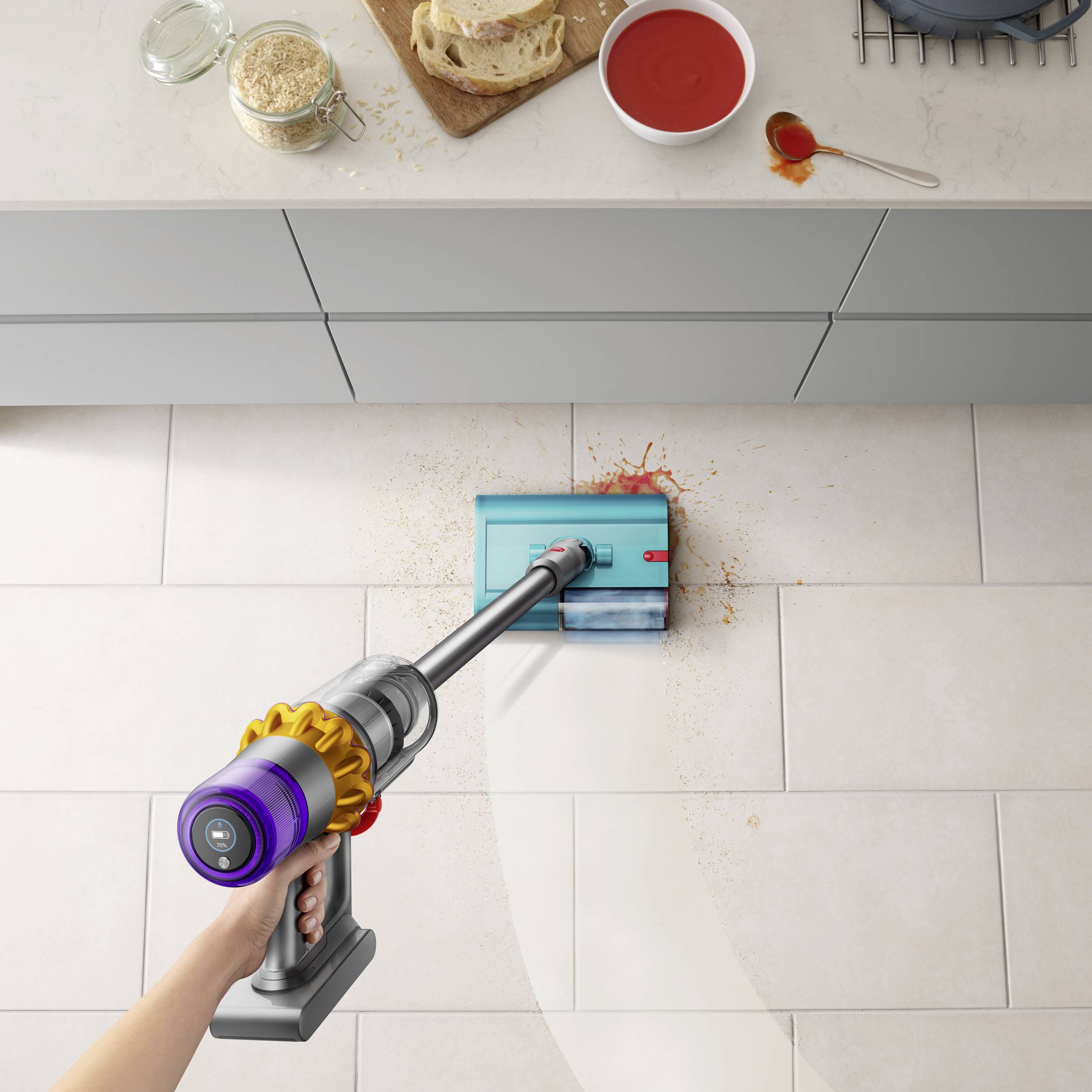 Бездротовий циклонний пилосос Dyson V15s Detect Submarine 448798-01, 25,2 В, 230 В, 660 Вт, з моторизованою турбощіткою