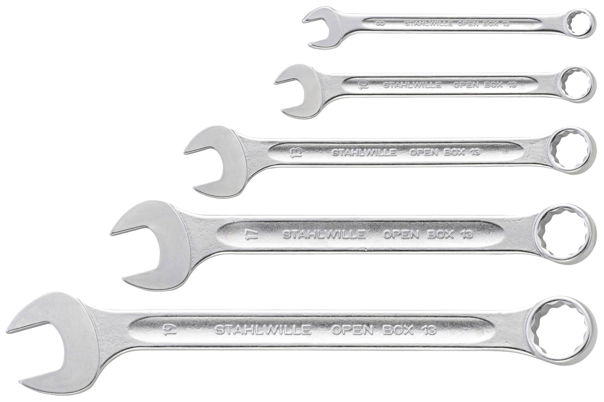 Stahlwille 96400809 13/5 Набір комбінованих ключів 5 шт. Розмір гайкового ключа (метричний) (тільки для назви) 8 - 19 мм
