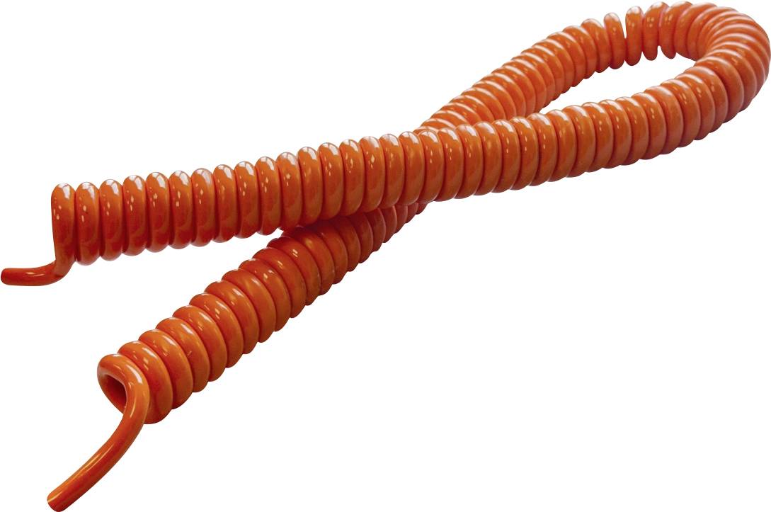 BKL Electronic;1506100;Спіральний кабель;H05BQ-F400 мм/1600 мм;4 G 0,75 мм²;Помаранчевий 1 шт.