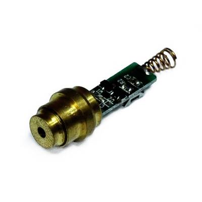 Mały mechaniczny element z sprężyną i metalowym cylindrem, prawdopodobnie zawór lub tłok, na białym tle.