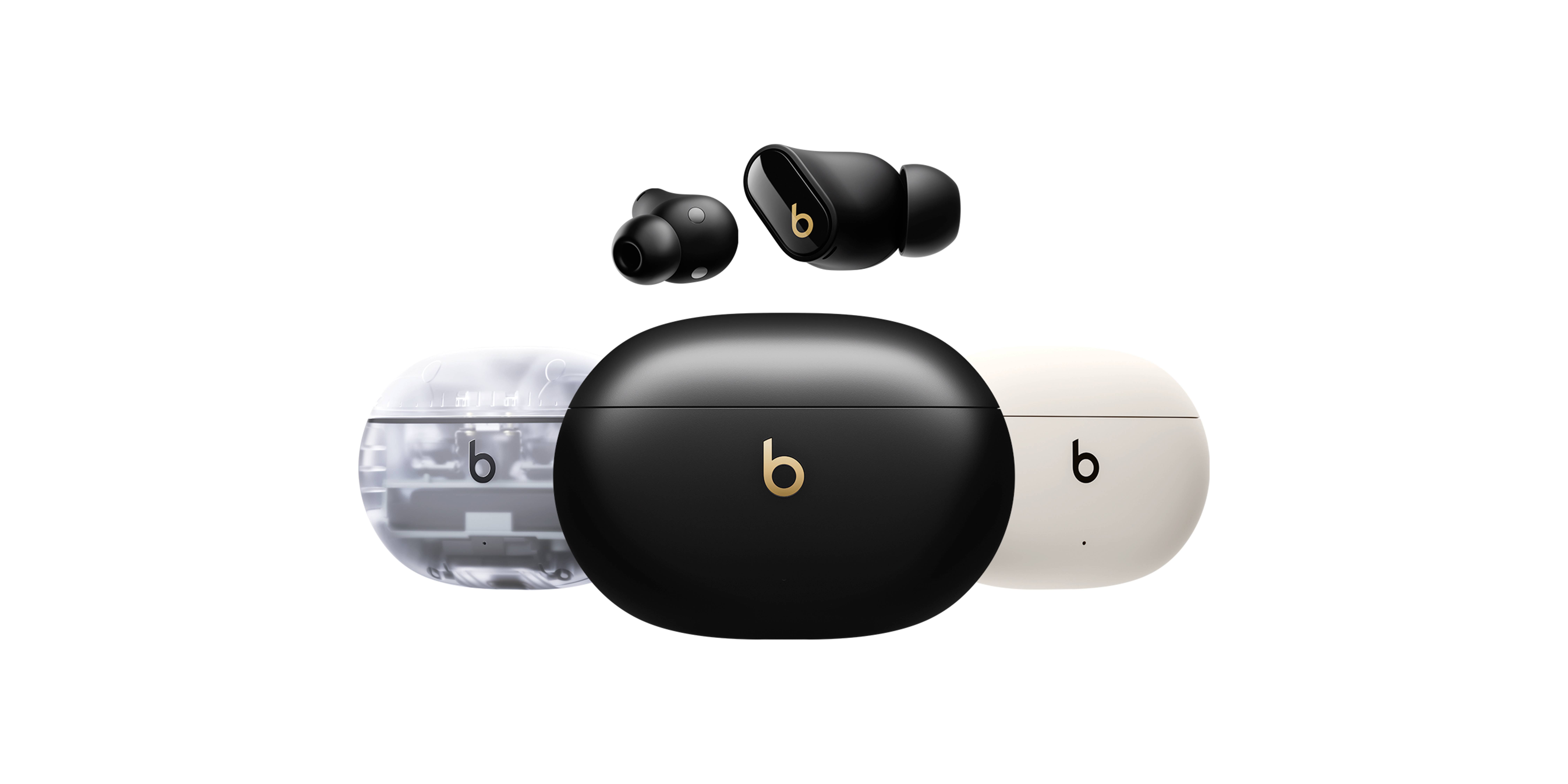 Słuchawki douszne, bezprzewodowe TWS Beats Studio Buds Plus MQLH3ZM/A, ANC, Bluetooth, do 9 h, czarny ze złotym Słuchawki douszne, bezprzewodowe TWS Beats Studio Buds Plus MQLH3ZM/A, ANC, Bluetooth, do 9 h, czarny ze złotym