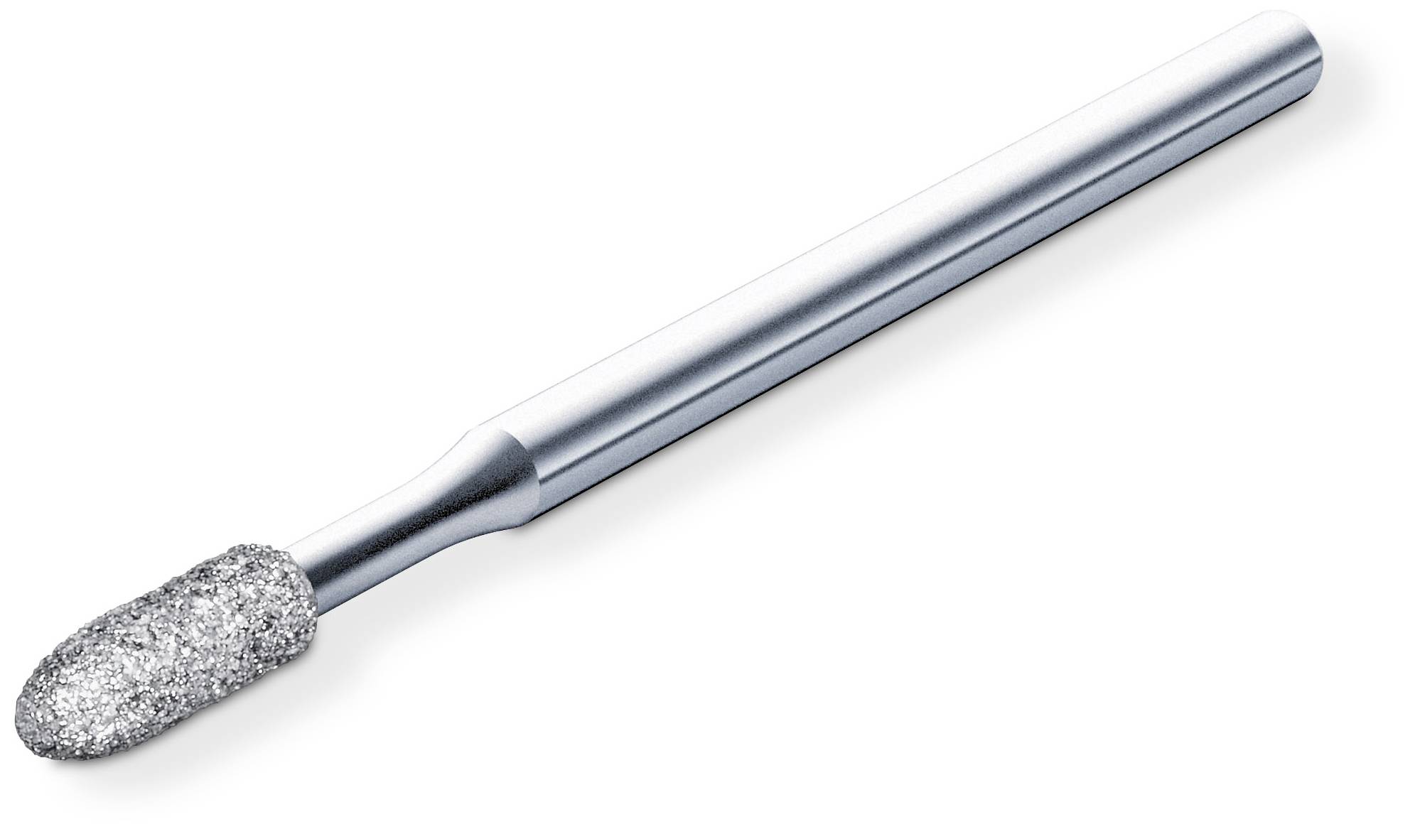 Metalowy nakładka do frezera do paznokci z diamentową końcówką; używana do precyzyjnego zdobienia paznokci i manicure.