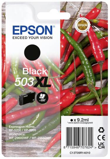 Оригінальний чорнильний картридж Epson 503XL Black C 13 T 09R14010