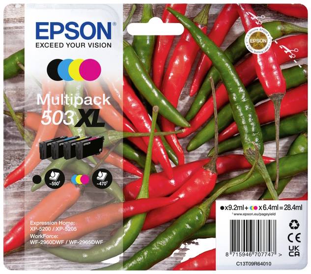 Чорнило Epson T09R6, 503XL оригінальне комбіноване набір кольорових чорнил C13T09R64010