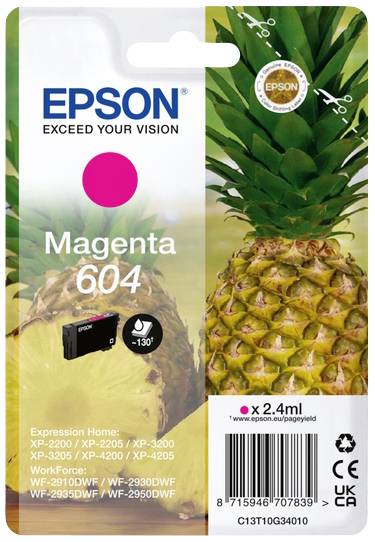 Оригінальні чорнила Epson ink 604 Magenta C 13 T 10G34010