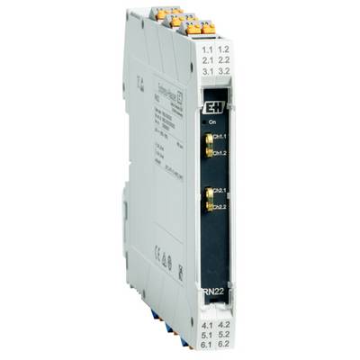 Elektroniczne urządzenie z wieloma złączami i opisami takimi jak 'Ch1.1', 'Ch2.1'. Prawdopodobnie przemysłowy przyrząd pomiarowy.