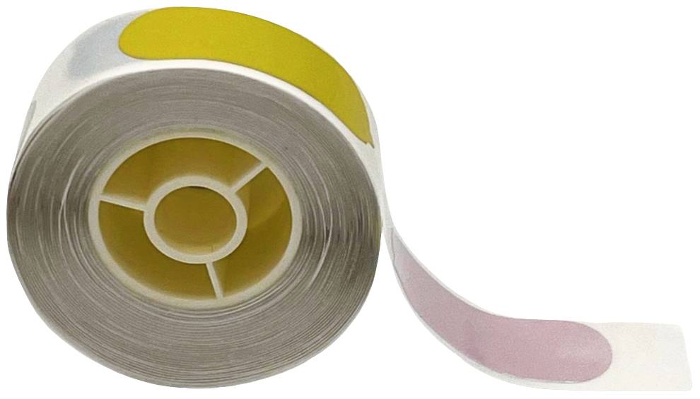 Rolka samoprzylepnej, wielokolorowej taśmy materiałowej, która jest częściowo rozwinięta i ukazuje jasne pastele.