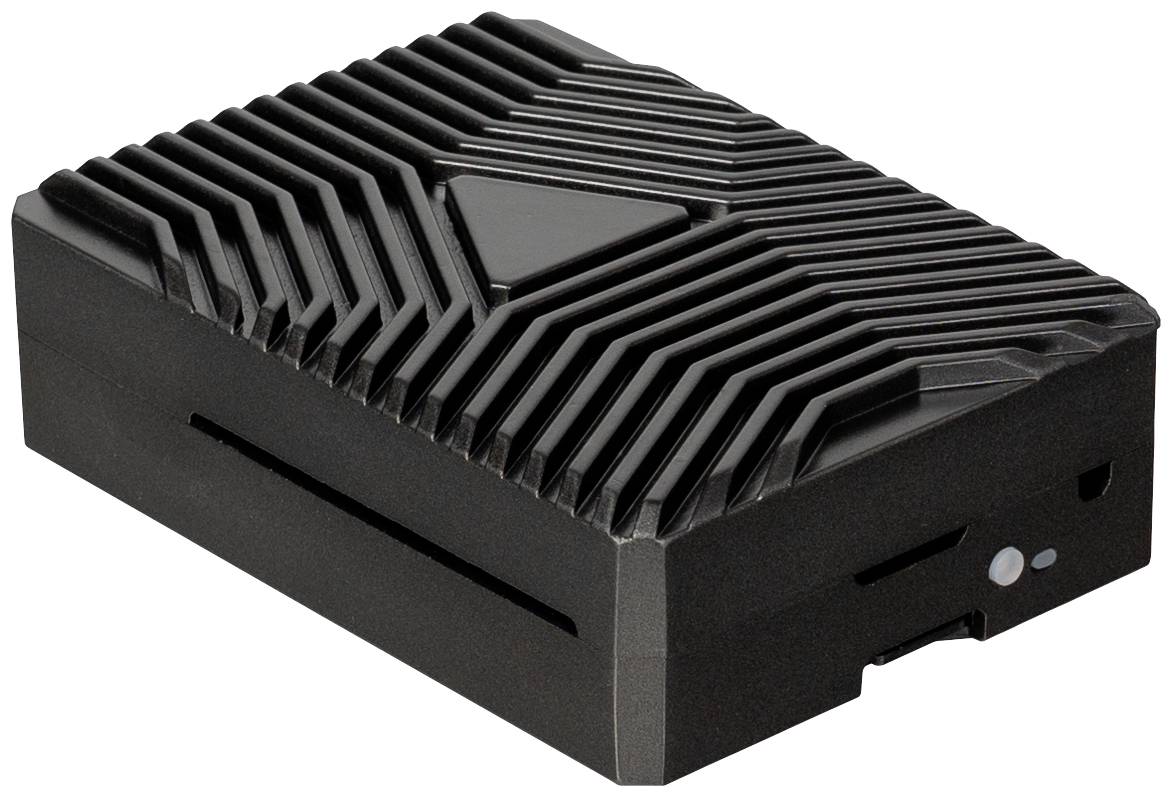 Корпус Joy-it RB-AlucaseP5-09 для Raspberry Pi® SBC, чорний литий алюміній