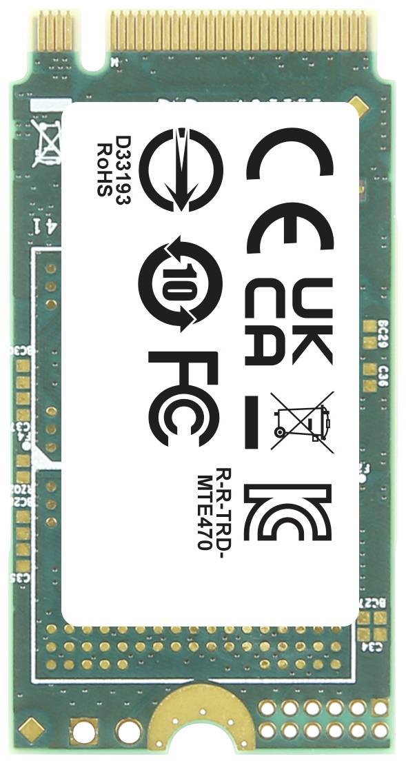 Внутрішній SSD-накопичувач M.2 PCIe NVMe 2242 1 ТБ Transcend MTE470A PCIe NVMe 3.0 x4 Industrial