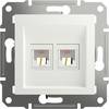 Schneider Electric Gniazdo telefoniczne RJ11 Asfora biały (RAL 9003) EPH4270121D 1 szt.