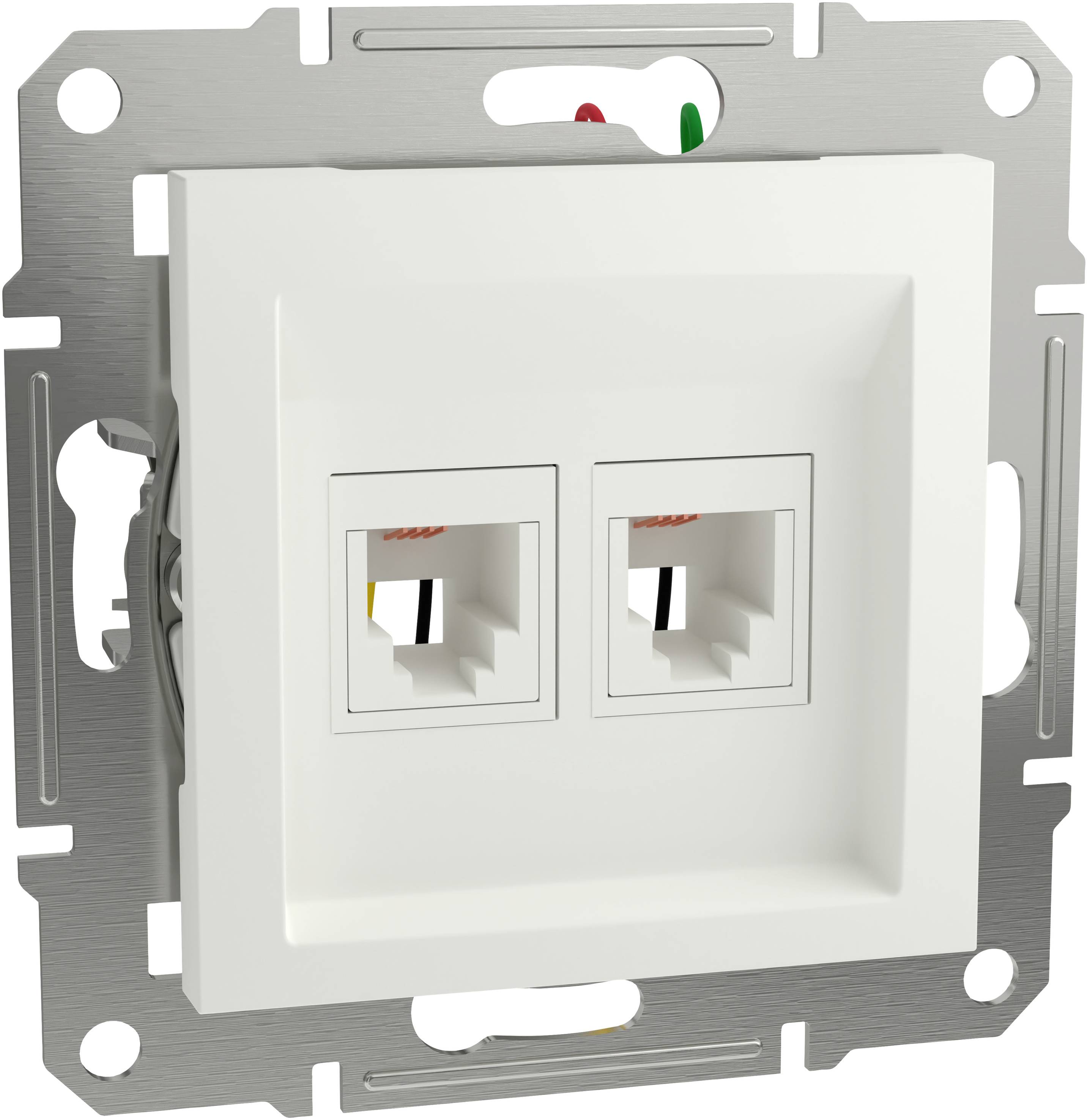 Телефонна розетка Schneider Electric RJ11, Asfora, білий колір (RAL 9003), EPH4270121D, 1 шт.