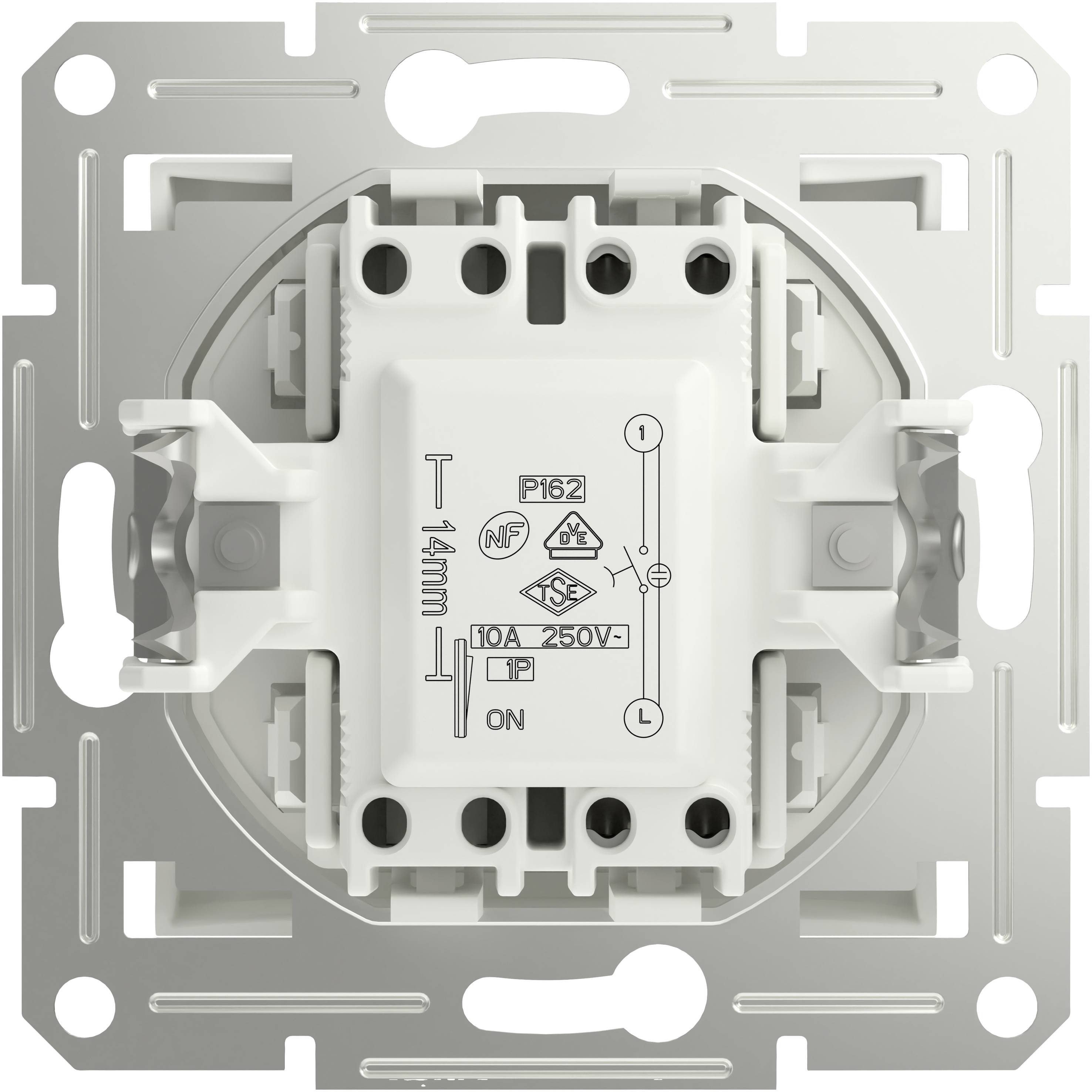 Кнопка Schneider Electric Asfora біла (RAL 9003) EPH1670121D 1 шт.