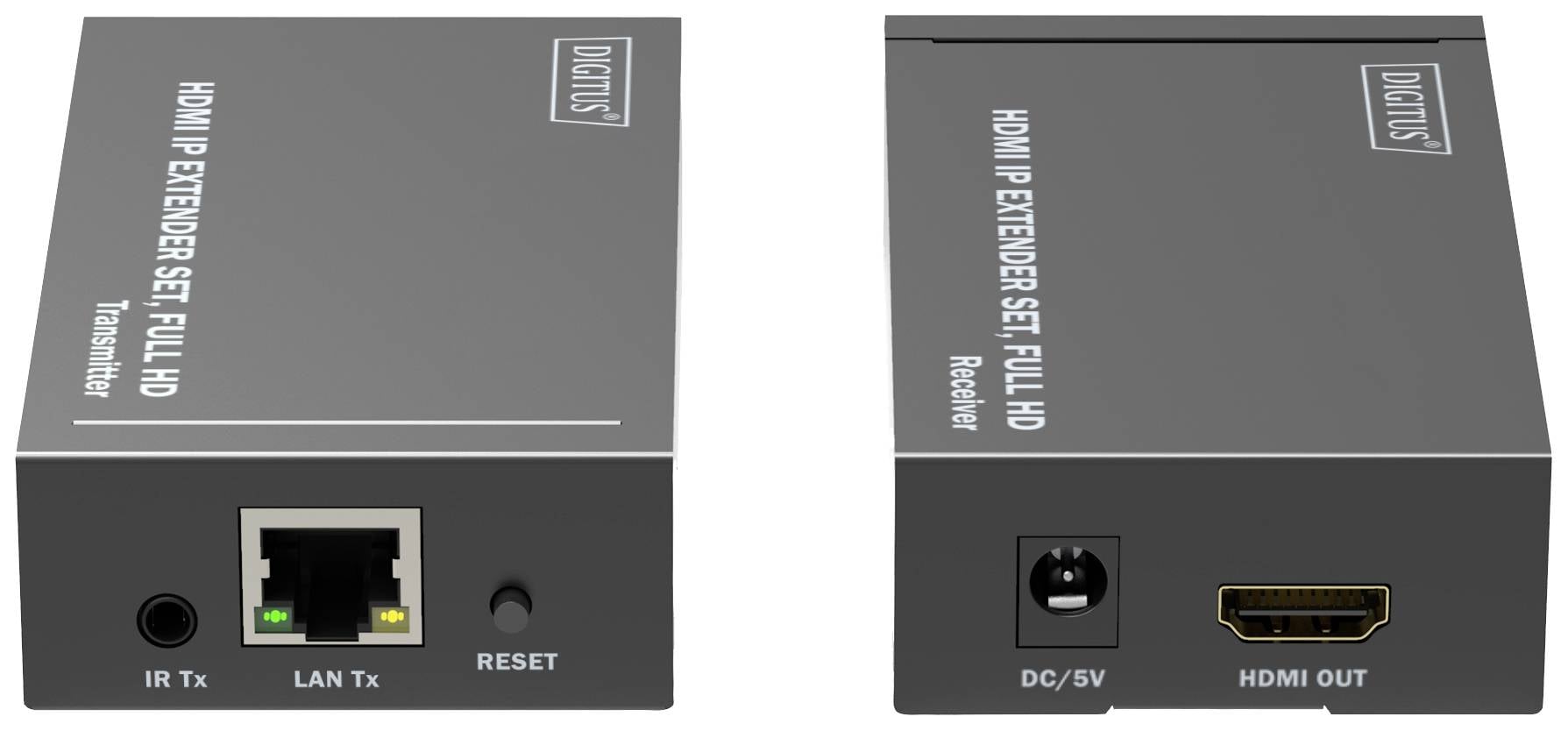 HDMI-подовжувач Digitus DS-55517, мережевий кабель HDMI через RJ45, 120 м