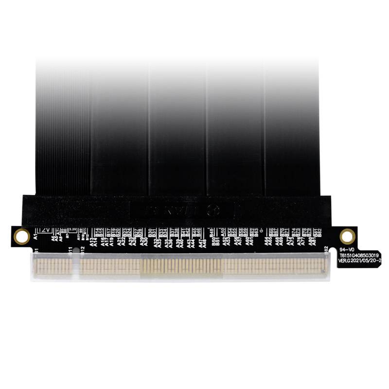 Adapter gniazda do płyty głównej komputera, widok z góry, przedstawiający złącza i piny służące do podłączania kart rozszerzeń.